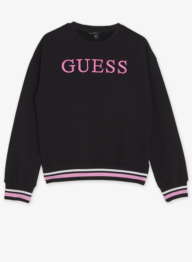 GUESS Youth Graphic Oversize Crew Neck Sweatshirt - Image 1